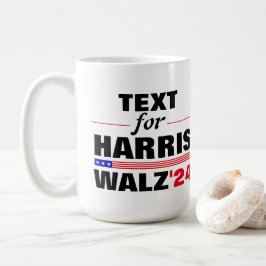 Anpassningsbar Namn för valet till Harris Walz 202 Kaffemugg