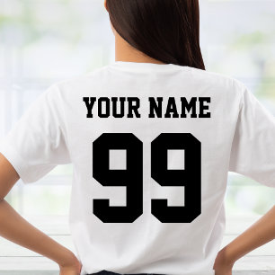 Anpassningsbar Namn och Number Personlig Sports T Shirt