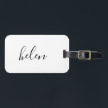 Anpassningsbar Namn Personlig  Gift Bagagebricka<br><div class="desc">Personligens bagagetapp är enkel,  modern och elegant. Text och text färg är fullt anpassade. Perfekt som en gåva till brudgummen,  bröllopsförmån,  födelsedag eller studenten. En del av en samling från Parcel Studios.</div>
