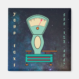 Anpassningsbar: namn-retro magnet