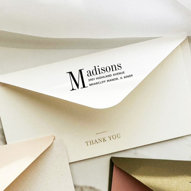 Anpassningsbar Namn Returadress i fetstil Självfärgande Stämpel (Skapare uppladdad)