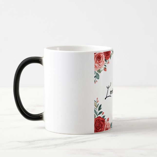 Anpassningsbar Namnteckning Reci för Personlig av  Magisk Mugg (Vänster)