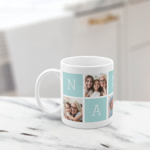 Anpassningsbar Nani Grandmor 5 Photo Collage Kaffemugg