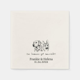 Anpassningsbar Napkins with Namn Personlig förlovn Pappersservett