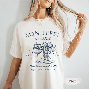 Anpassningsbar Nashville Bachelorette Party Man I T Shirt