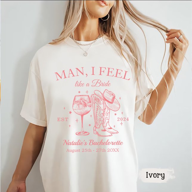 Anpassningsbar Nashville Bachelorette Party Man I  T Shirt (Skapare uppladdad)