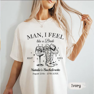 Anpassningsbar Nashville Bachelorette Party Manar T Shirt