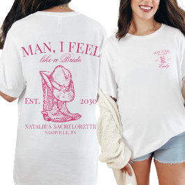 Anpassningsbar Nashville Bachelorette Party Social T Shirt
