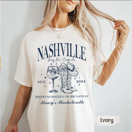 Anpassningsbar Nashville Bachelorette Rodeo Cockta T Shirt