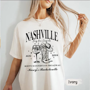 Anpassningsbar Nashville Bachelorette Rodeo Cockta T Shirt