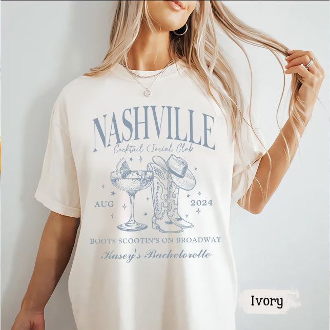 Anpassningsbar Nashville Bachelorette Rodeo Cockta T Shirt (Skapare uppladdad)