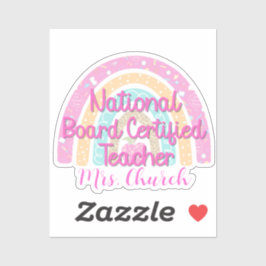 Anpassningsbar National Board Auktoriserad Teacher Klistermärken