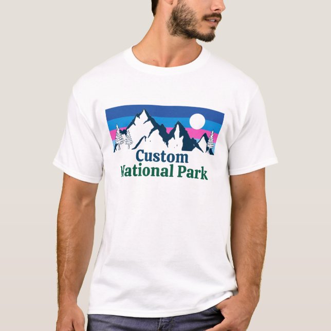 Anpassningsbar nationalpark T-Shirt (Framsida)