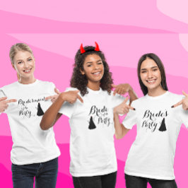 Anpassningsbar Naughty Batchelorette Brides modern T Shirt