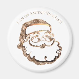 Anpassningsbar Naughty eller Nice List Jultomten F Magnet