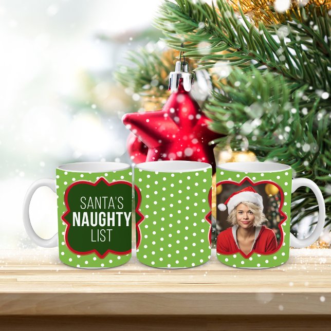 Anpassningsbar "Naughty List" Photo Mugg, 11 oz Kaffemugg (Skapare uppladdad)