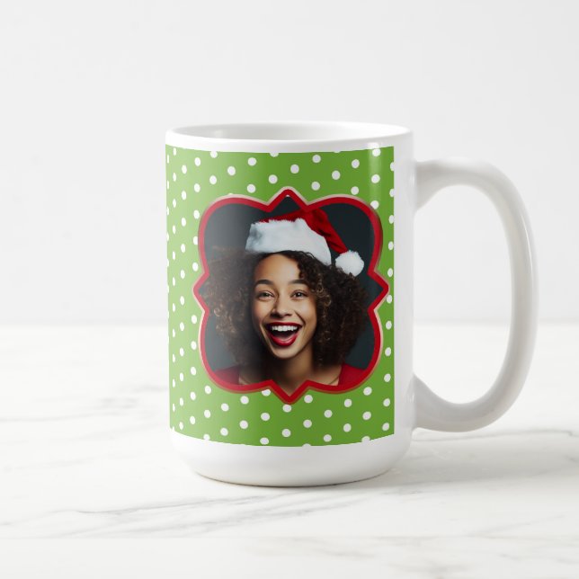 Anpassningsbar "Naughty List" Photo Mugg, 15 oz Kaffemugg (Höger)