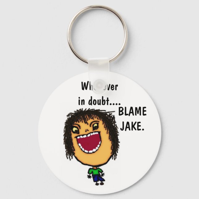 Anpassningsbar Naughty Man Nyckelring (Framsida)