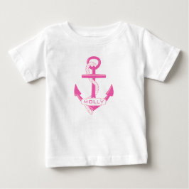 Anpassningsbar Nautical Anchor Girl Baby Tutu Body T Shirt