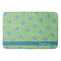 Anpassningsbar Nautical Coastal Sea Turtle Grönt B