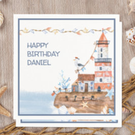 Anpassningsbar Nautical Lighthouse Pappersservett