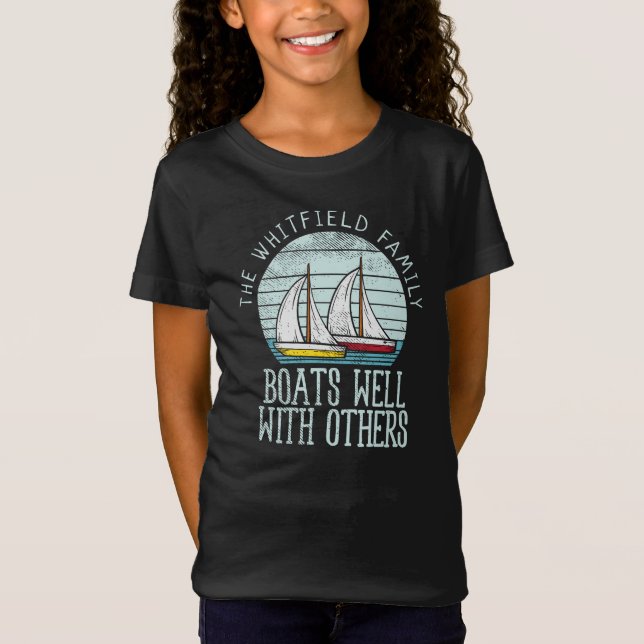 Anpassningsbar Nautical Matching Family Sailing Äv T Shirt (Framsida)