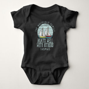 Anpassningsbar Nautical Matching Family Sailing Äv T Shirt