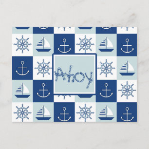 Anpassningsbar Nautical Vykort