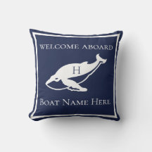 Anpassningsbar Nautical White Navy Blue Whale Exdo