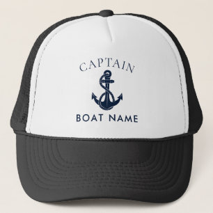 Anpassningsbar Nautisk kapten Boat Anchor Swag Keps