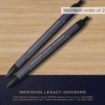 Anpassningsbar Navy Blue och Guld Promotional Pen