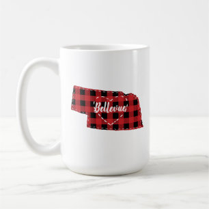 Anpassningsbar Nebraska Hemstat Buffalo Play-jul Kaffemugg