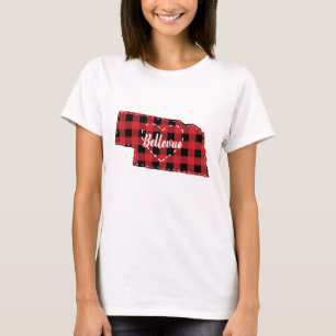 Anpassningsbar Nebraska Hemstat Buffalo Play-jul T Shirt