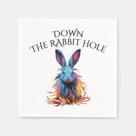 Anpassningsbar nedströms kaninen Hål Blue Bunny Pappersservett