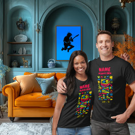 Anpassningsbar Neon Mummy Pop Art | Figursätt Star T Shirt