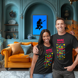Anpassningsbar Neon Mummy Pop Art   Figursätt Star T Shirt