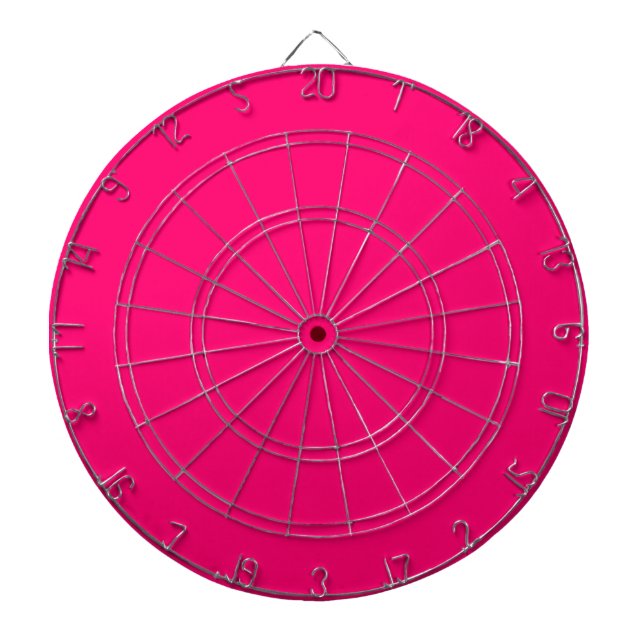 Anpassningsbar Neon Rosa Dartboard - Unik och Snyg Darttavla (Framsidan)