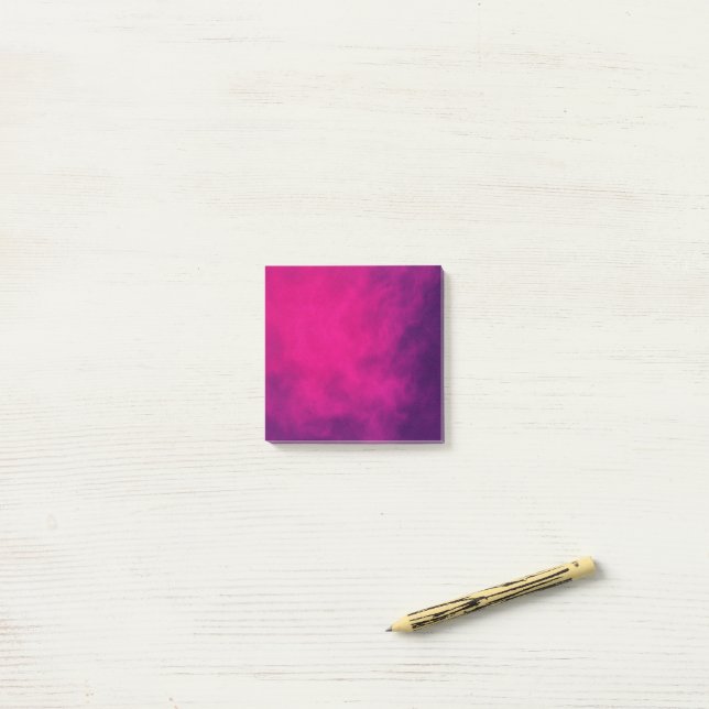 Anpassningsbar Neon Rosa Gradient Notes Post-it Block (På skrivbordet)