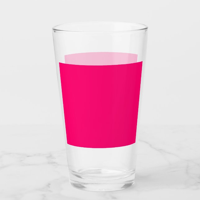 Anpassningsbar Neon Rosa Pint Glass - Fet & Vibran Glaskopp (Framsida)