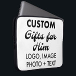 Anpassningsbar Neoprene 15-tums Laptop sleeve Cove<br><div class="desc">Anpassningsbar personlig Stor Neoprene 15-tums Laptop sleeve Cover Fodral, lätt och vatten som är resistent mot den översta blixten (finns för bärbara datorer på 10 tum, 13 tum och 15 tum). Ladda upp logotyp, foto, bild, design och lägg till din egen text för att ladda upp logotyp, foto, bild, design...</div>