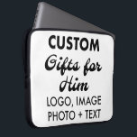 Anpassningsbar Neoprene 15-tums Laptop sleeve Cove<br><div class="desc">Anpassningsbar personlig Stor Neoprene 15-tums Laptop sleeve Cover Fodral, lätt och vatten som är resistent mot den översta blixten (finns för bärbara datorer på 10 tum, 13 tum och 15 tum). Ladda upp logotyp, foto, bild, design och lägg till din egen text för att ladda upp logotyp, foto, bild, design...</div>