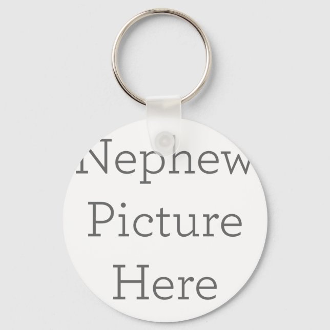 Anpassningsbar Nephew Bild Keychain Gift Nyckelring (Framsida)