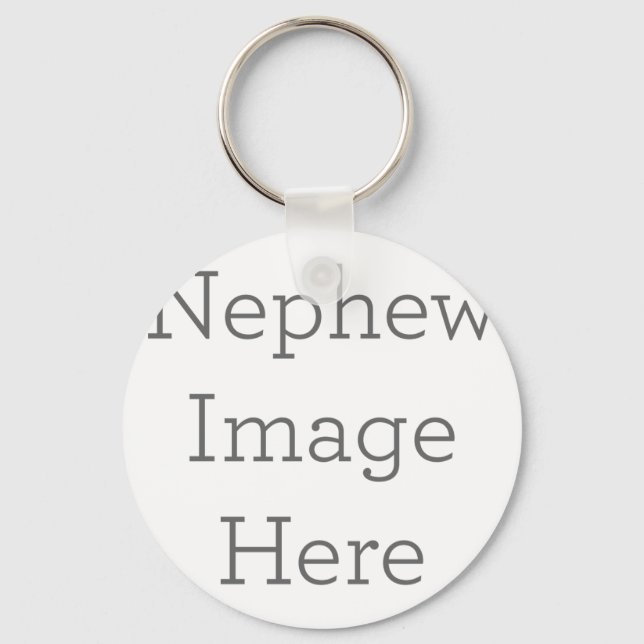 Anpassningsbar Nephew Image Keychain Gift Nyckelring (Framsida)