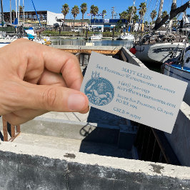 Anpassningsbar Neptunes Trident Logotyp/QR Code/UR Visitkort