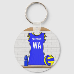 Anpassningsbar Netball Uniform - Nyckelring
