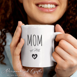 Anpassningsbar New mamma eller New Grandma Gift Kaffemugg