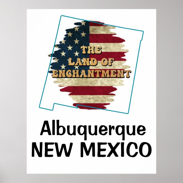 Anpassningsbar New mexico Poster (Framsidan)