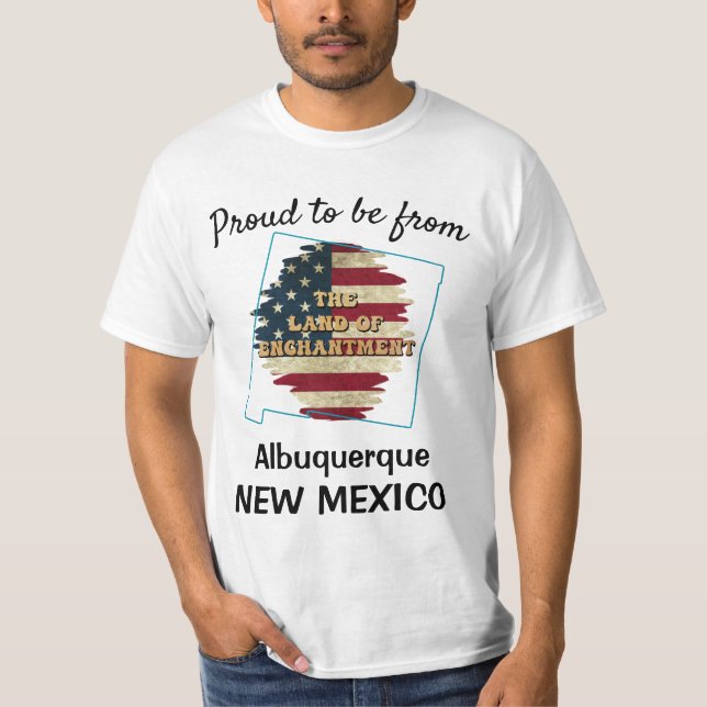 Anpassningsbar New mexico stat T-Shirt (Framsida)