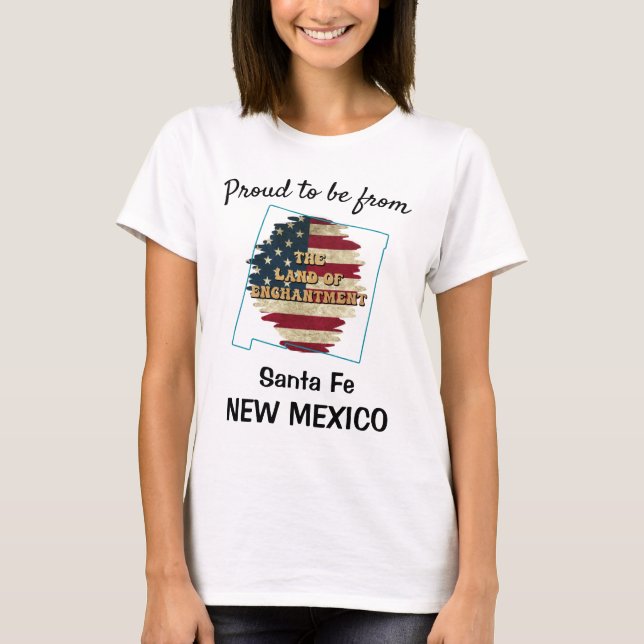 Anpassningsbar New mexico stat T-Shirt (Framsida)