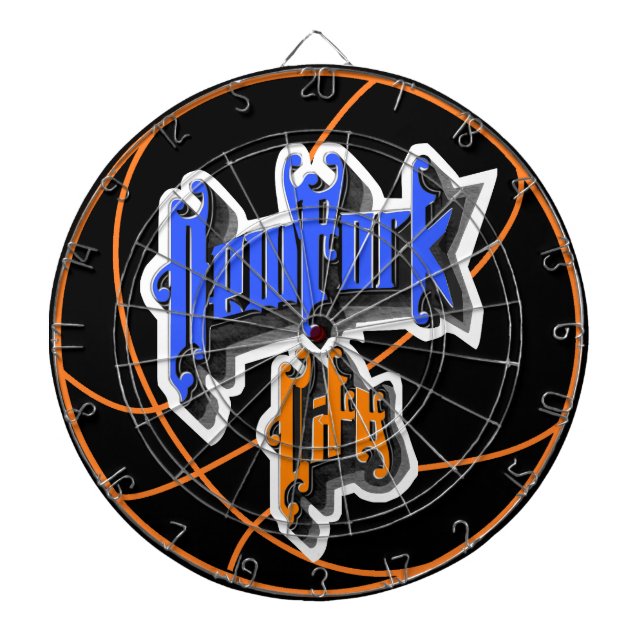 Anpassningsbar New York City Basketball Darttavla (Framsidan)